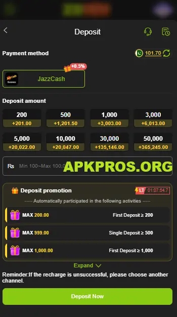 ZS999 Game Deposit IMG