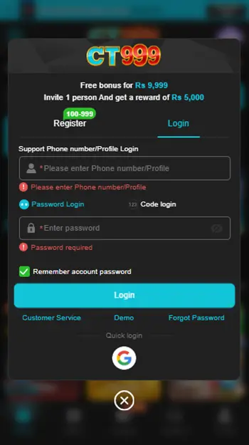 Ct999 Game LOGIN