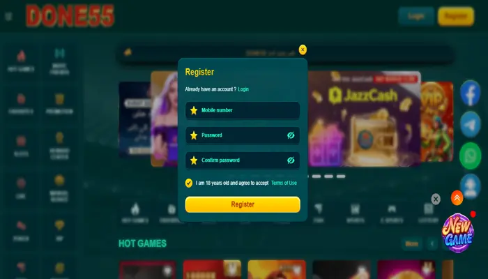 Done55 Game Register